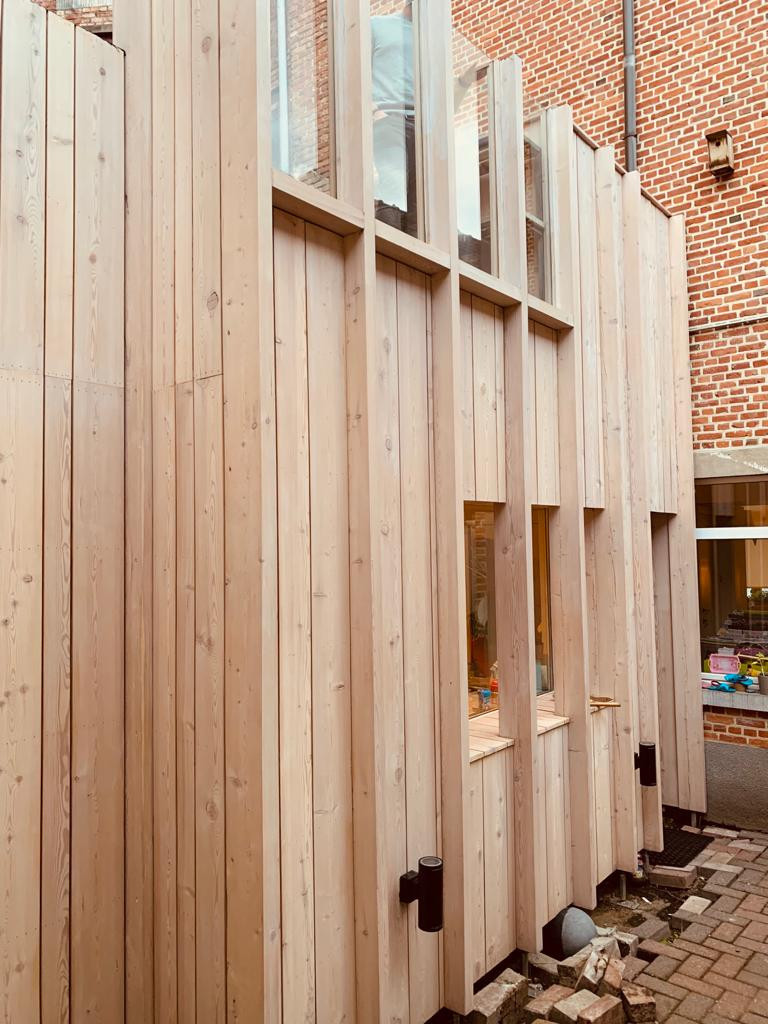 Houten gevelafwerking